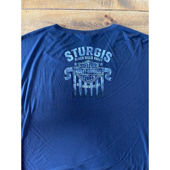 Womens Harley Davidson Black Sturgis Black Hills Rally Short Sleeve Shirt‎ Large - Picture 11 of 11